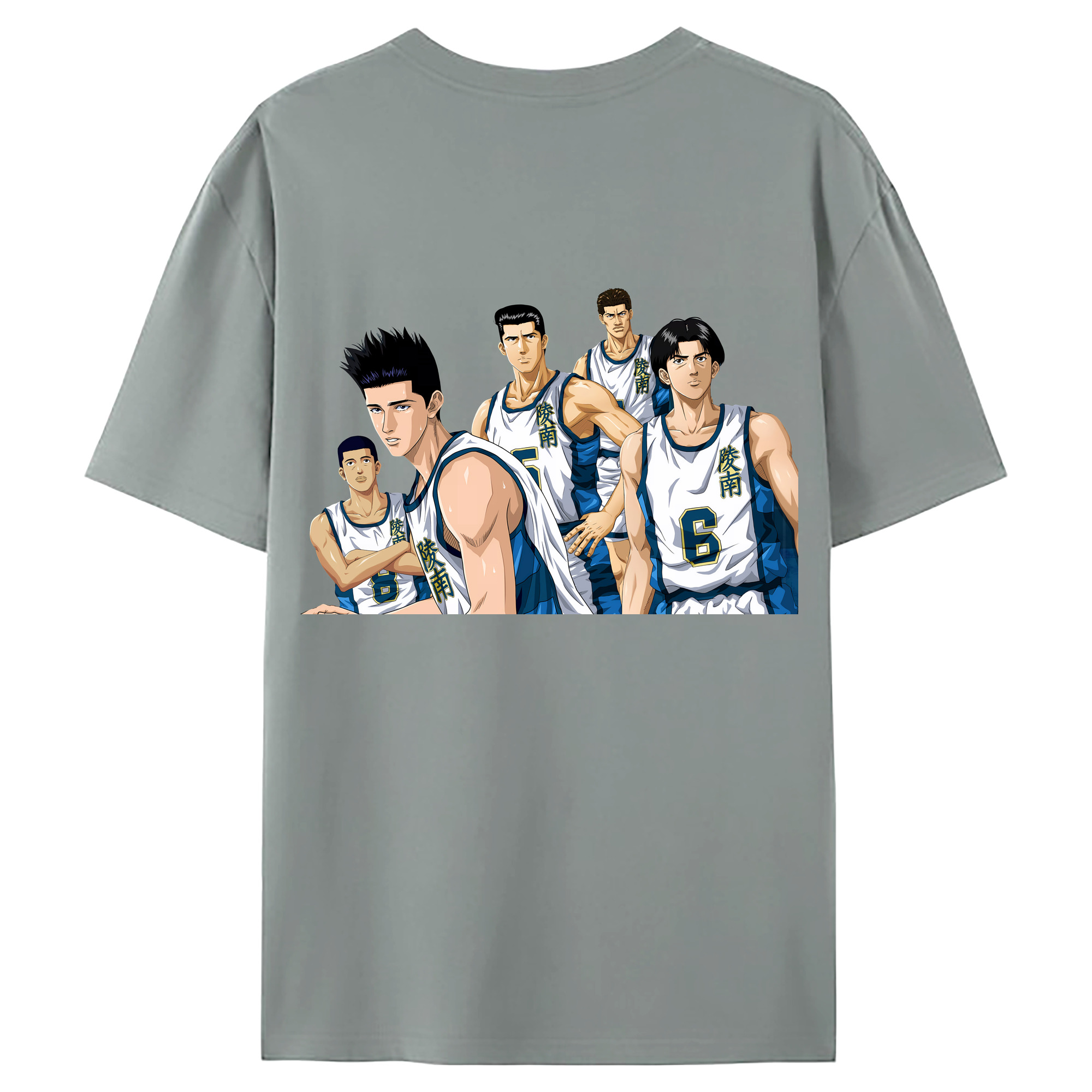 （画像用） SLAM DUNK／スラムダンク 綿100％ メンズ半袖Tシャツ（バックプリント） 通気性